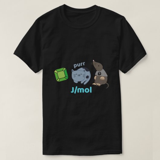 Grappige Joule per Mole Science Pun Design T-shirt (Design voorkant)