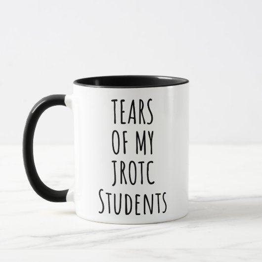 Grappige JROTC-instructeur Tranen van mijn student Mok (Links)