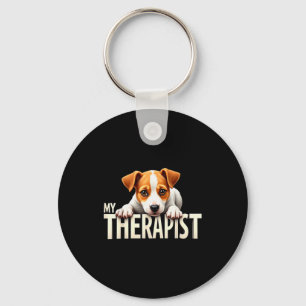 Grappige Jrt Puppy Mijn Therast Jack Russell Terri Sleutelhanger