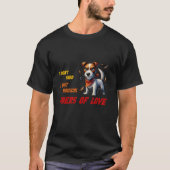 Grappige JRT Vergieten Joke u2013 Vezels van Liefd T-shirt (Voorkant)