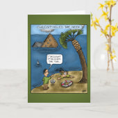 Grappige Jubilea Kaarten: Ships Ahoy Kaart (Gele Bloem)