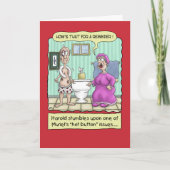 Grappige Jubileum Kaarten: Seat Up Kaart (Voorkant)