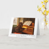 Grappige jubileumkaart met hond en piano kaart (Gele Bloem)