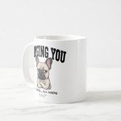Grappige Judging You Franse Bulldog Mok (Voorkant links)