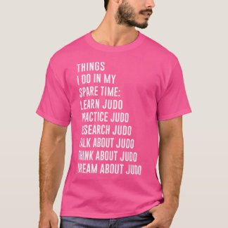 Grappige judo liefhebbers knevel voor mannen t-shirt