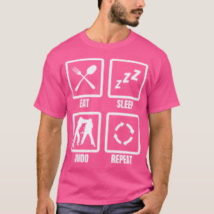 Grappige Judoka schema Judo instructeur T-shirt