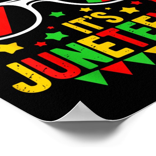 Grappige Juneteenth Boys Tiener Kinder Bruh zijn J Poster (Hoek)