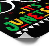 Grappige Juneteenth Jongens Meisjes Kinderen Bruh Poster (Hoek)