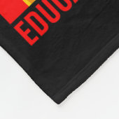 Grappige juneteenth zwarte geschiedenis maand afri fleece deken (Hoek)