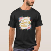 Grappige Junior Bruidsmeisje Bloem Feestelijke Bru T-shirt (Voorkant)