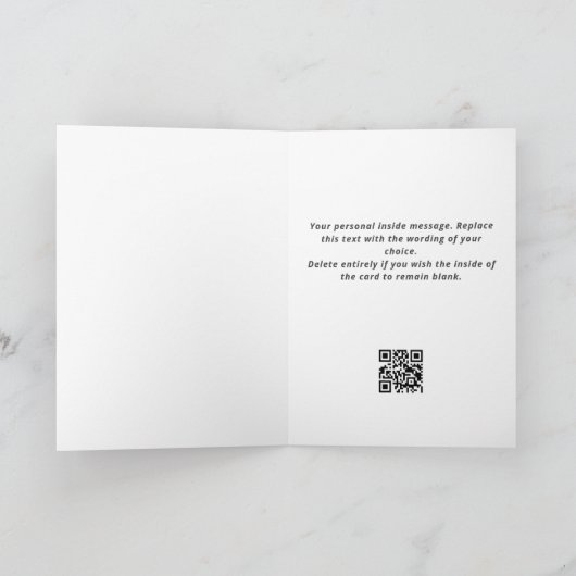 Grappige Juridische en Wet Kerst Kaart met QR Code (Binnen)