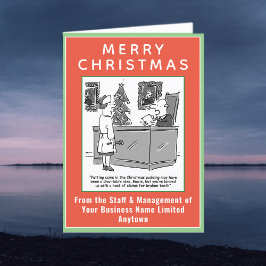 Grappige Juridische en Wet Kerst Kaart met QR Code