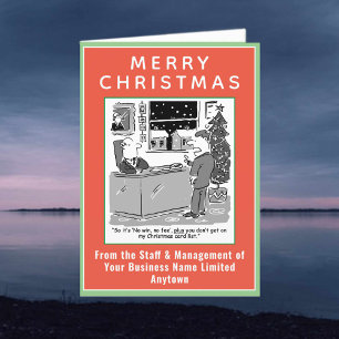 Grappige Juridische en Wets Thema Kerstmis Feestdagen Kaart