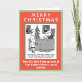 Grappige juridische kerstkaart met QR-code Feestdagen Kaart (Voorkant)