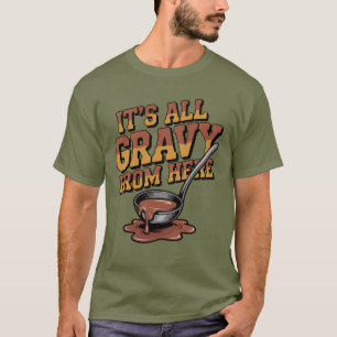 Grappige Jus Thanksgiving - Retro Foodie T-shirt