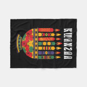 Grappige kaarsen serieuze cultuur Afrocentrische C Fleece Deken (Voorkant (Horizontaal))