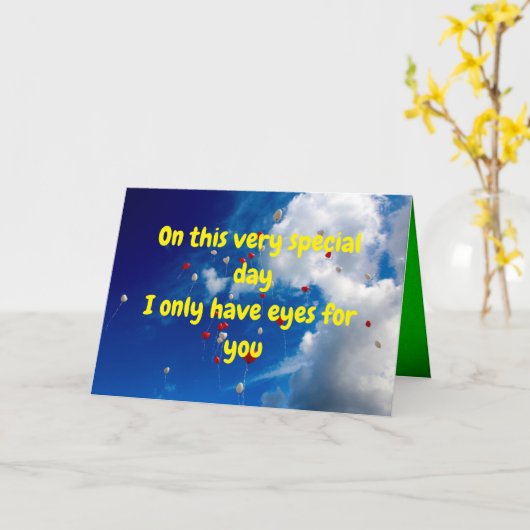 Grappige kaart (Gele Bloem)