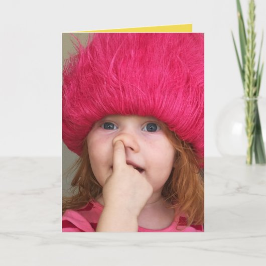 Grappige kaart - deze gekozen - aangepast bericht (Voorkant)