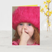 Grappige kaart - deze gekozen - aangepast bericht (Gele Bloem)