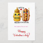 Grappige kaart Jij bent de mosterd voor mijn hotdo (Voorkant)