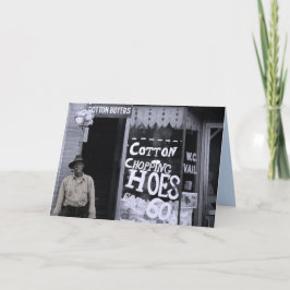 Grappige kaart - Katoenen hakgaten