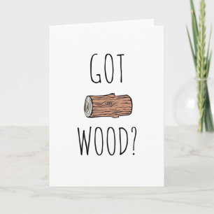 GRAPPIGE KAART KREEG WOOD BOYFRIEND VERJAARDAG KAA