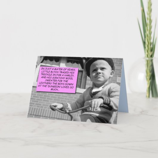 Grappige kaart - Little Butch (Voorkant)