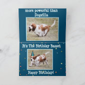 Grappige Kaart met "Basset van de Verjaardag " (Binnen)