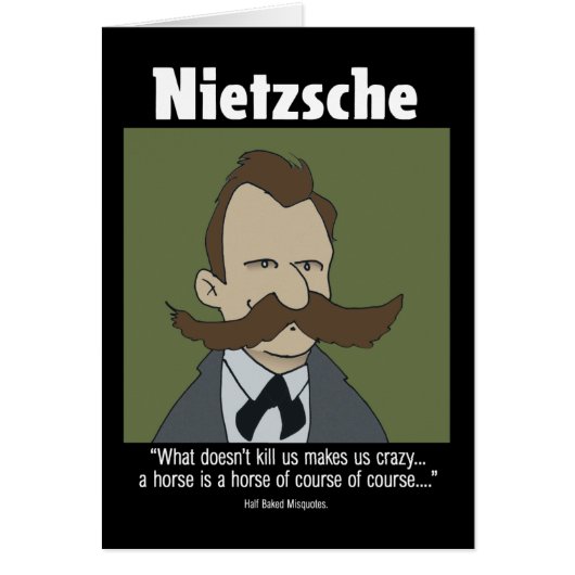 Grappige kaart - Nietzsche kaart (Voorkant)
