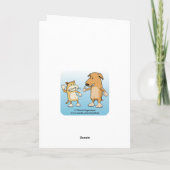 Grappige kaart om een verloving mee te feliciteren (Achterkant)