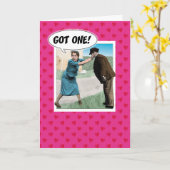 Grappige kaart om een verloving mee te feliciteren (Gele Bloem)