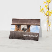 Grappige kaart om ze een bezoek te brengen. (Gele Bloem)