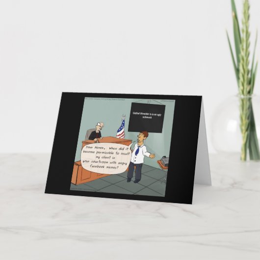 Grappige kaart over sociale media in de rechtszaal (Voorkant)
