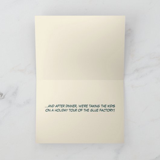 Grappige kaart - Paardendiner (Binnen)