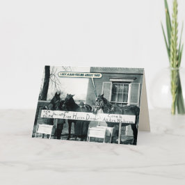 Grappige kaart - Paardendiner