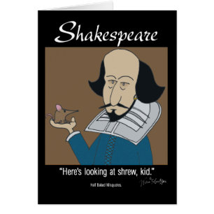 Grappige kaart - Shakespeare en de feeks