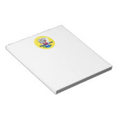 Grappige kaart Shark Gambling Cartoon met Poker Ch Notitieblok (Schuin)