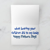 Grappige kaart Vaderdag echtgenote vrouw die van m (Binnen)