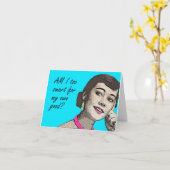  grappige Kaart van Birthday (Gele Bloem)