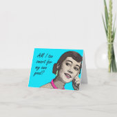  grappige Kaart van Birthday (Voorkant)