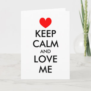 Grappige kaart van de Valentijnsdag houdt kalm