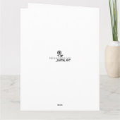 Grappige kaart van een muis die de krant leest (Achterkant)