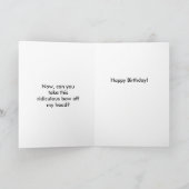 Grappige Kaart voor haar (Binnen)