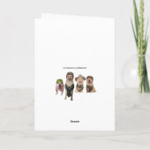 Grappige kaart voor jager of militair van vrienden (Achterkant)