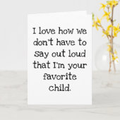 Grappige kaart voor mama (US) (Gele Bloem)