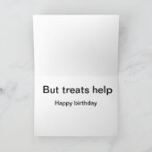 Grappige Kaart voor oude honden (Binnen)