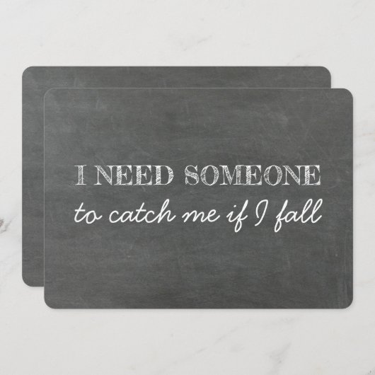 Grappige kaart voor papa "Loop me door het gangpad (Voorkant / Achterkant)