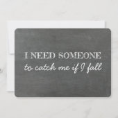 Grappige kaart voor papa "Loop me door het gangpad (Voorkant)