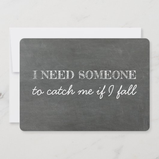 Grappige kaart voor papa "Loop me door het gangpad (Voorkant)