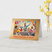 Grappige Kaart voor Uncle (Gele Bloem)